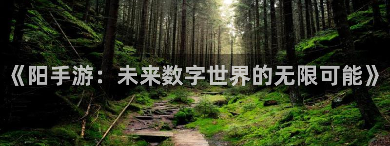 恩佐娱乐平台正规吗可靠吗：《阳手游：未来数字世界的无限可能》